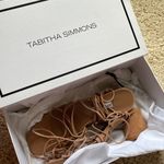 NEW condition Tabitha Simmons Austen made in Italy wrap sandal heels night sand Tan Size 10 Photo 1