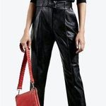 💕TED BAKER💕 Faydell Pleather Belt Detail Trouser ~ Black US 6 NWT Photo 0
