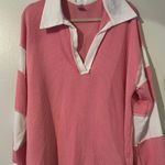7th Ray  Top Pink Waffle Knit Long Sleeve Photo 0