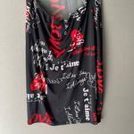 Papaya sz M black red valentines love dress Photo 4
