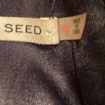 Mustard Seed SMALL Black and white striped short sleeve wide leg romper/Jumpsuit Photo 5