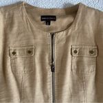 Dana Buchman  Women's Blazer Jacket in Camel cotton/linen blend
Size 16 Photo 3