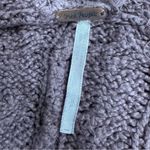 Free People Easy Cable V Neck Oversized Sweater Brown Women’s Small Photo 2