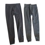 None High Waisted Grey Fleece Lined Leggings size S/M Photo 1