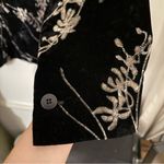 Giorgio Armani  Black Velvet Blazer with Silver Accents Photo 4