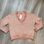 FRNCH  Paris Women’s Pink Chenille V-neck Long Sleeve Sweater Size Small NWT Photo 6