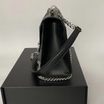 Michael Kors Purse Black and Silver Women's Handbag Saffiano & Quilted Leather Photo 7