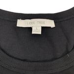 Love Tree Love‎ Tree Crop Top Large Black Stretch Tank Y2K Streetwear Festival Photo 1