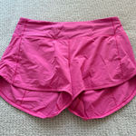 Lululemon Sonic  Pink Speed Up Shorts 4" Photo 0