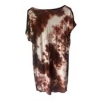 Antistar  Women's Size Medium Earth Tones‎ Brown Soft Tie Dye T Shirt Dress Photo 6