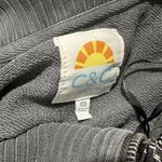 C&C California Grey Sweater Pull Over 1/4 zip adjustable neck streetwear 2000s women medium c&c Photo 5