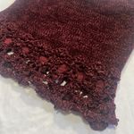 Cami NYC Chenille Maroon S Small Crochet Tube Top Photo 5