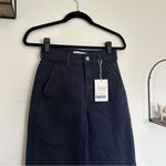 Everlane NWT  Navy Blue Utility Barrel Pant Organic Cotton Size 0 Photo 2