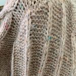 Madewell Oatmeal Confetti Fisherman Cable Knit Open Front Cardigan Sweater Photo 3