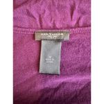 Ann Taylor Purple Sequin Sleeveless Draped Neck-M Top Size M Photo 3