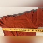 Pilcro  Anthropologie Twist Front Sweatshirt Rust Copper NWT Size Medium Photo 7