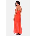 Lulus 💕💕 Pleats Don't Leave Red Coral Maxi Dress Photo 3