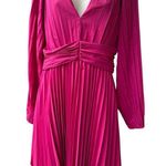 Anthropologie Aureta Elegant Pink Pleated Dress M Photo 0