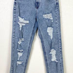 Wild Fable  Vintage Wash Distressed Ripped High Rise Mom Jeans Photo 0