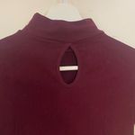 Unbranded Bodysuit turtle neck long sleeve S/M ribbed red wine Photo 6