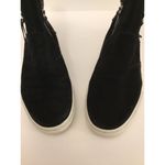ZARA  Black Suede/Leather High-Top Zip Sneakers Sz 10 Photo 6
