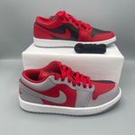 Nike New Air Jordan 1 Low SE Gym Red/Black/White/Cement Grey #Women's/ Size 8 Photo 1
