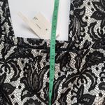 Karen Kane  Black and White Floral Lace Boho Print Ponte Pants Size 12 NWT Photo 7