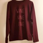 City Streets  Womens Maroon Graphic Sweatshirt Sz M Photo 1