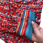 Free People Size L Pillow Talk Satin Pajama Set Red Poppy Floral Print Silky New Photo 9