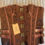 Halloween Costume: Steam punk/pirate corset adjustable Brown Size XL Photo 1