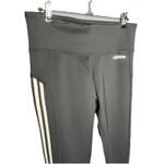 Adidas 7/8 Tights Aeroready High Rise Black White 3-Stripes Women's Size Large Photo 2