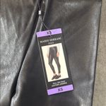 Mario Serrani Women’s  Black Faux Leather Pull On Leggings Size XS NWT Photo 2