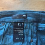 Kut From The Kloth NWT Mid-Rise Amy Crop Straight Leg Teal Blue Jeans, 2 Photo 9