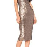 Rachel Zoe NWT One Shoulder Metallic Dress Photo 0