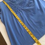 Karen Scott Petites blouse 3/4 sleeves deep V-neckline button decoration Sz XLP Photo 2