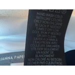 Adrianna Papell Twofer knit sweater blouse size Large Pullover Navy blue Ruffle Photo 6