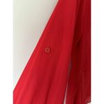Love Ari Red Button Down Sheer Top Fairy Lightweight Size 1X Tunic Collared Photo 4