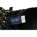 NEW Swimsuits For All Womens Black and Gold Swim Dress Skirted 63 Photo 10
