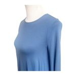 Eileen Fisher Women’s Viscose Jersey Ballet Neck Tunic Blue Bird,SZ PP/PTP XS Photo 4