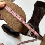 Charles David  Embossed Leather brown Faux Fur Brown Boots 6 1/2 Photo 4