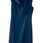 Classiques Entier DARK GRAY DRESS FULLY LINED COWL NECK size 6 BOW Photo 0