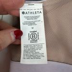 Athleta  M Medium Sports Bra Conscious Lace Crop Top Shasta Purple Light Impact Photo 8