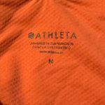 Athleta  Women's Activewear Sport Bra Halter Sleeve Orange Medium Padded Photo 4
