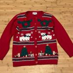 Alfred Dunner vintage Christmas sweater Red Photo 0