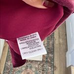 Yumi Kim  Velvet Suit Up Blazer Mini Dress in Burgundy Red XS Photo 10