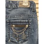 Guess Daredevil Skinny Denim Jeans Zippers Logo Size 31x31 Low Rise Photo 4