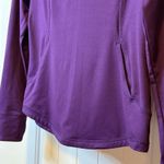 Horze Andie JNR Technical Long Sleeve Shirt Pullover Purple 3/4 Zip Sz 8 Trend # Photo 6