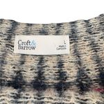 Croft & Barrow  Fare Isle Navy Sweater with Pink and Cream Accents woman’s sz L Photo 4