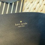 Kate Spade  Black White Striped Arch Lauren Reversible Classic Tote with Wristlet Photo 7
