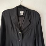 Mixit Vintage Black Silk Blazer Jacket Size 6 100% Pure Silk Classic Workwear Photo 1